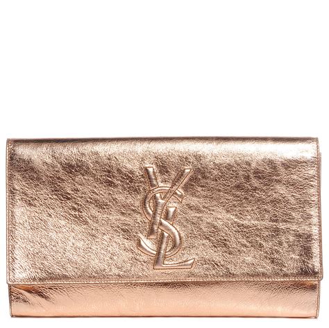 ysl rose gold clutch|YSL clutch and evening.